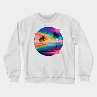 Summer Glitch Crewneck Sweatshirt